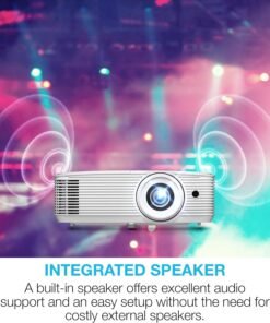 Optoma EH401 Compact Standard Throw Professional Projector, 1080p with 4K HDR Input, High Bright 4,000 Lumens