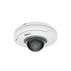 AXIS M5075-G compact indoor PTZ camera with 1080p resolution and 5x optical zoom.
