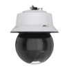 AXIS Q6315-LE 2MP Outdoor PTZ Dome Camera with laser focus, IR LEDs, and rugged design for high-performance surveillance in extreme environments.