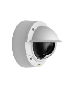 Axis P3225-VE Mk II color network dome camera installed outdoors