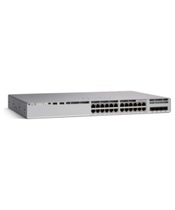 Cisco Catalyst C9200L-24P-4G-E 24-port managed PoE+ switch with 4 SFP uplinks.