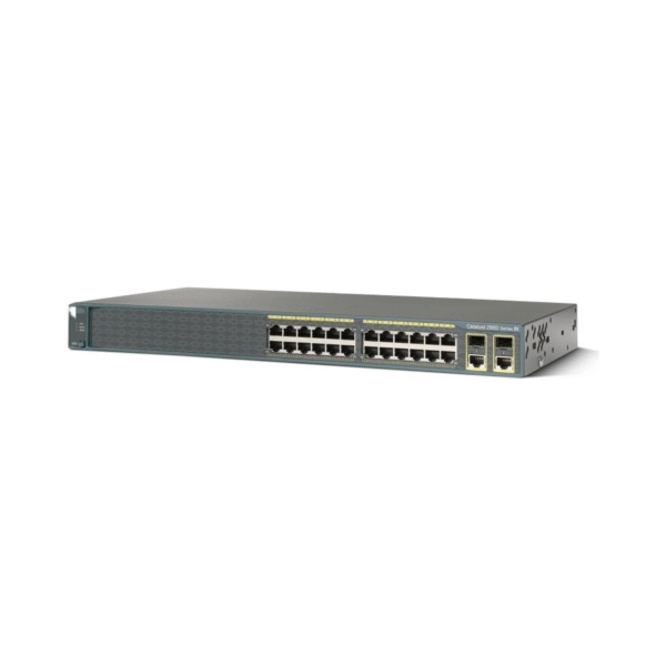 Cisco WS-C2960-24TC-L 24-Port Managed Ethernet Switch Front View