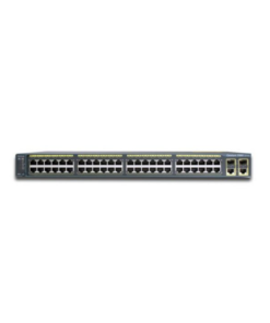 Cisco Catalyst WS-C2960S-48TS-S managed rackmount switch with 48 Gigabit ports.