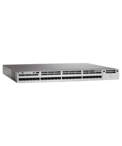 Cisco Catalyst WS-C3850-24XS-S 24-port SFP+ managed fiber switch.