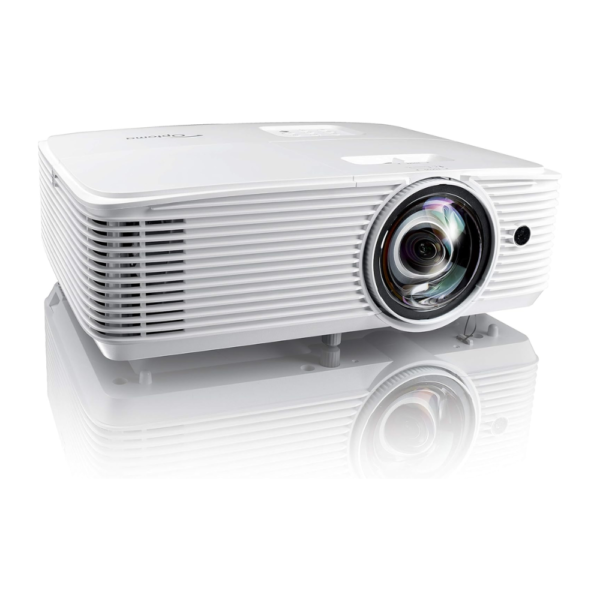 Optoma EH412ST Short Throw 1080P HDR Professional Projector | Super Bright 4000 Lumens | Business Presentations, Classrooms, or Meeting Rooms | 15,000 hour lamp life | Speaker Built In | Portable