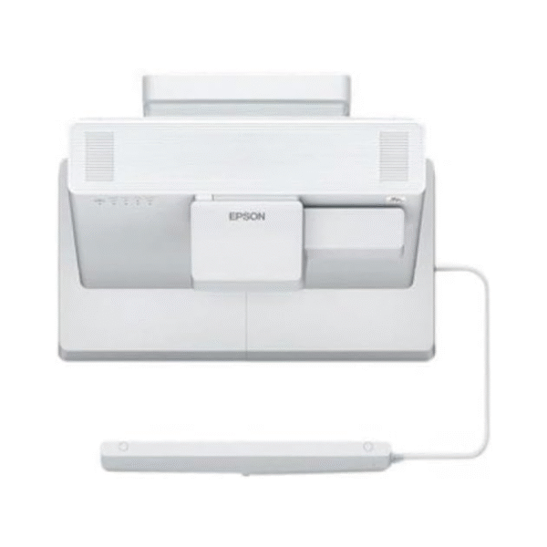 Epson BL1485Fi 1080p 3LCD Interactive Laser Display mounted in classroom