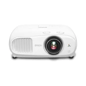 Front view of Epson Home Cinema 3800 4K PRO-UHD projector with 3-Chip technology and HDR support