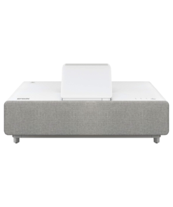 Epson EpiqVision Ultra LS500 laser ultra short throw projector in home theater setup