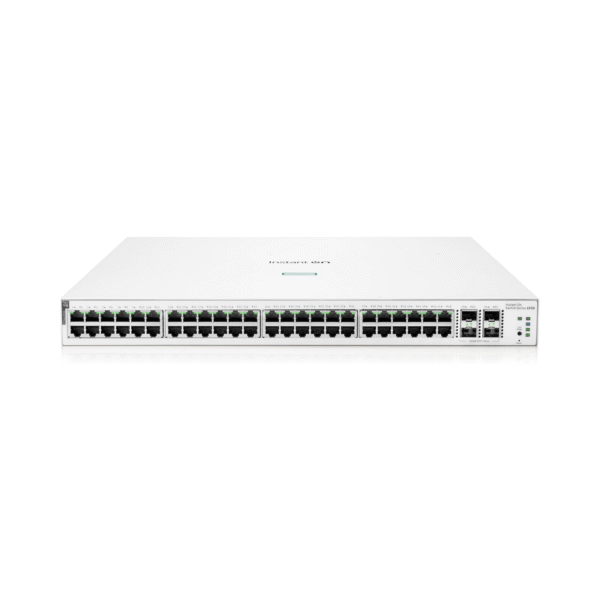 HPE Networking Instant On Network Switch Series 1930 48-Port Gb Smart-Managed Layer 2+ Ethernet Switch | 48x 1G | 4X SFP+ | 48x CL4 PoE 370W | US Cord (JL686A#ABA)