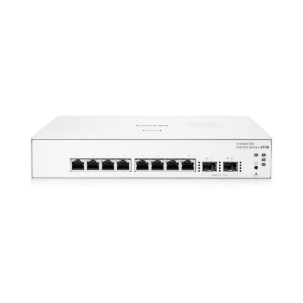 HPE Networking Instant On Network Switch Series 1930 8-Port Gb Smart-Managed Layer 2+ Ethernet Switch | 8X 1G | 2X SFP | US Cord (JL680A#ABA)