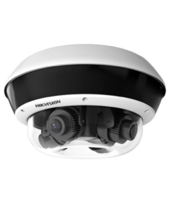 Hikvision DS-2CD6D24FWD-Z PanoVu multi-sensor camera installed outdoors