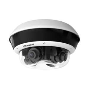 Hikvision DS-2CD6D24FWD-Z PanoVu multi-sensor camera installed outdoors