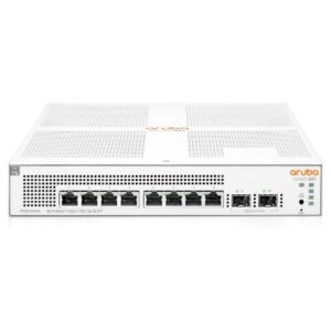 HPE Networking Instant On Switch Series 1930 8-Port Gb Smart-Managed Layer 2+ Ethernet Switch with PoE | 8X 1G | 2X SFP | 8X CL4 PoE 124W | US Cord (JL681A#ABA)