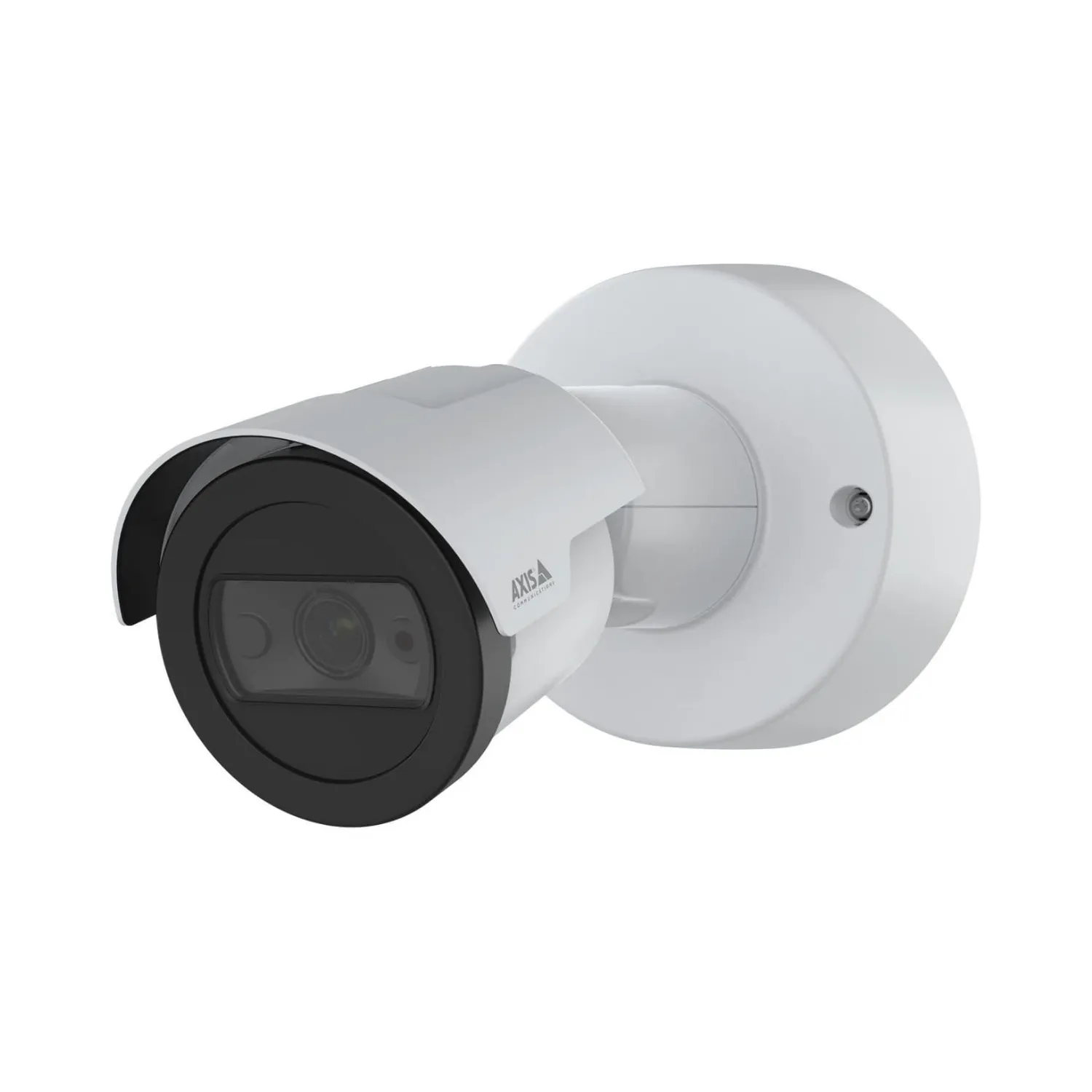 AXIS M2036-LE outdoor 4MP bullet camera with built-in IR and weatherproof IK08 casing.