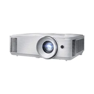 Optoma EH412 projector showing full HD image in a bright meeting room