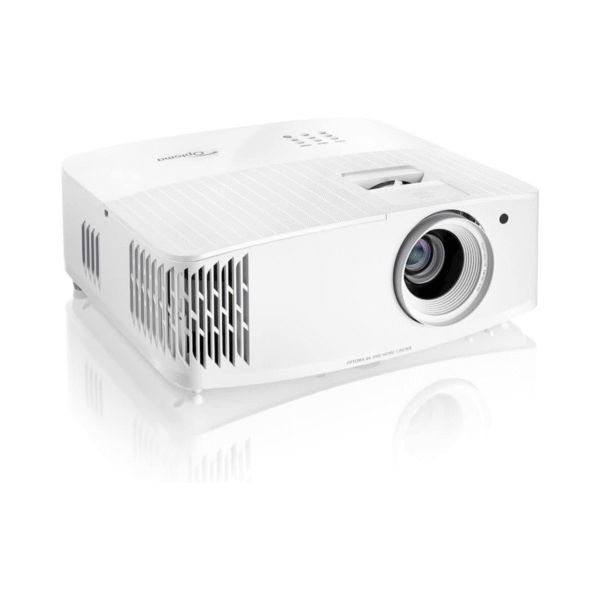 Optoma UHD38x projector showcasing 4K HDR visuals with smooth motion and ultra-fast input