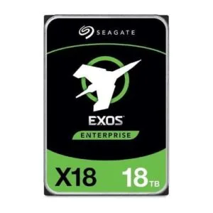 Seagate ST18000NM000J Exos 18TB enterprise hard drive for high-capacity data storage, server performance, and 24/7 reliability