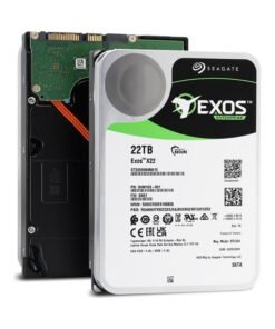 Seagate (Recertified Exos X22 22TB Internal Hard Drive - 3.5 Inch Hyperscale SATA 6Gb/s HDD, 7200 RPM, 2.5M MTBF, 512e and 4Kn FastFormat, Low Latency with Enhanced Caching (ST22000NM001E)