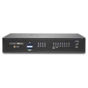 SonicWall TZ370 02-SSC-2825 wireless firewall with RM-SW-T10 rackmount kit