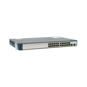 Cisco WS-C3750V2-24TS-S 24 Port Gigabit Managed Switch Front View Enterprise Network Device