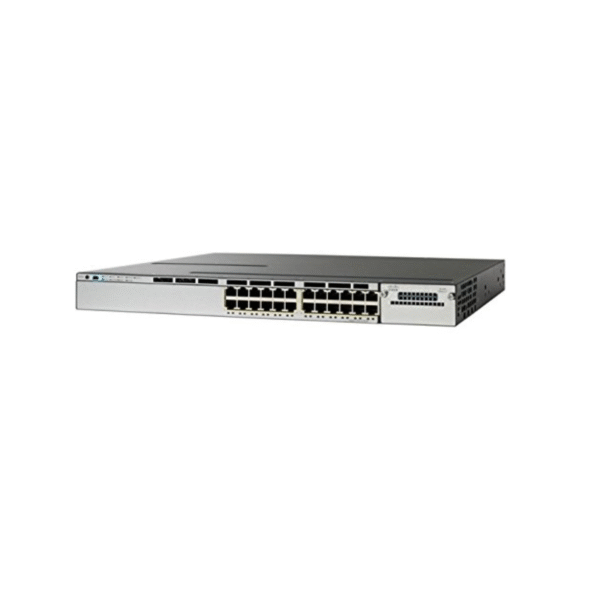 Cisco WS-C3750X-24T-S 24-Port Layer 3 Gigabit Stackable Switch Front View