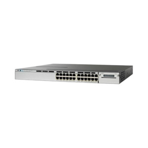Cisco WS-C3750X-24T-S 24 Port Layer 3 Managed Switch Front View Enterprise Stackable Network Device