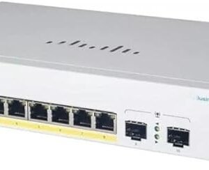 Cisco Business CBS220-8P-E-2G 8-Port smart managed PoE switch with uplink ports for office networking