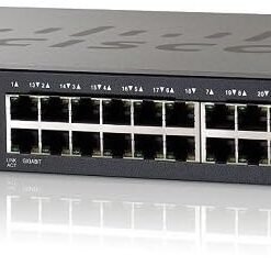Cisco SRW2024-K9 24-port Gigabit managed switch for small business network with VLAN and QoS support
