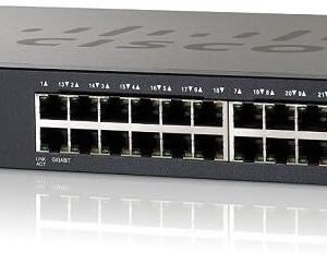 Cisco SRW2024-K9 24-port Gigabit managed switch for small business network with VLAN and QoS support
