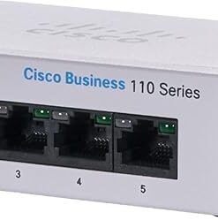 Cisco Business CBS110-5T-D 5-Port Gigabit unmanaged network switch for office and home use