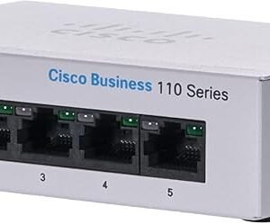 Cisco Business CBS110-5T-D 5-Port Gigabit unmanaged network switch for office and home use