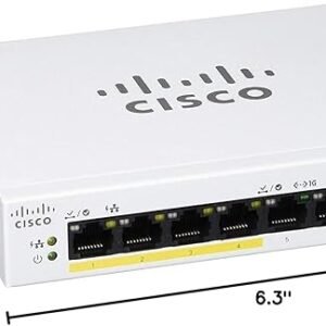 Cisco Business CBS110-8PP-D 8-Port PoE unmanaged Gigabit switch for office networks