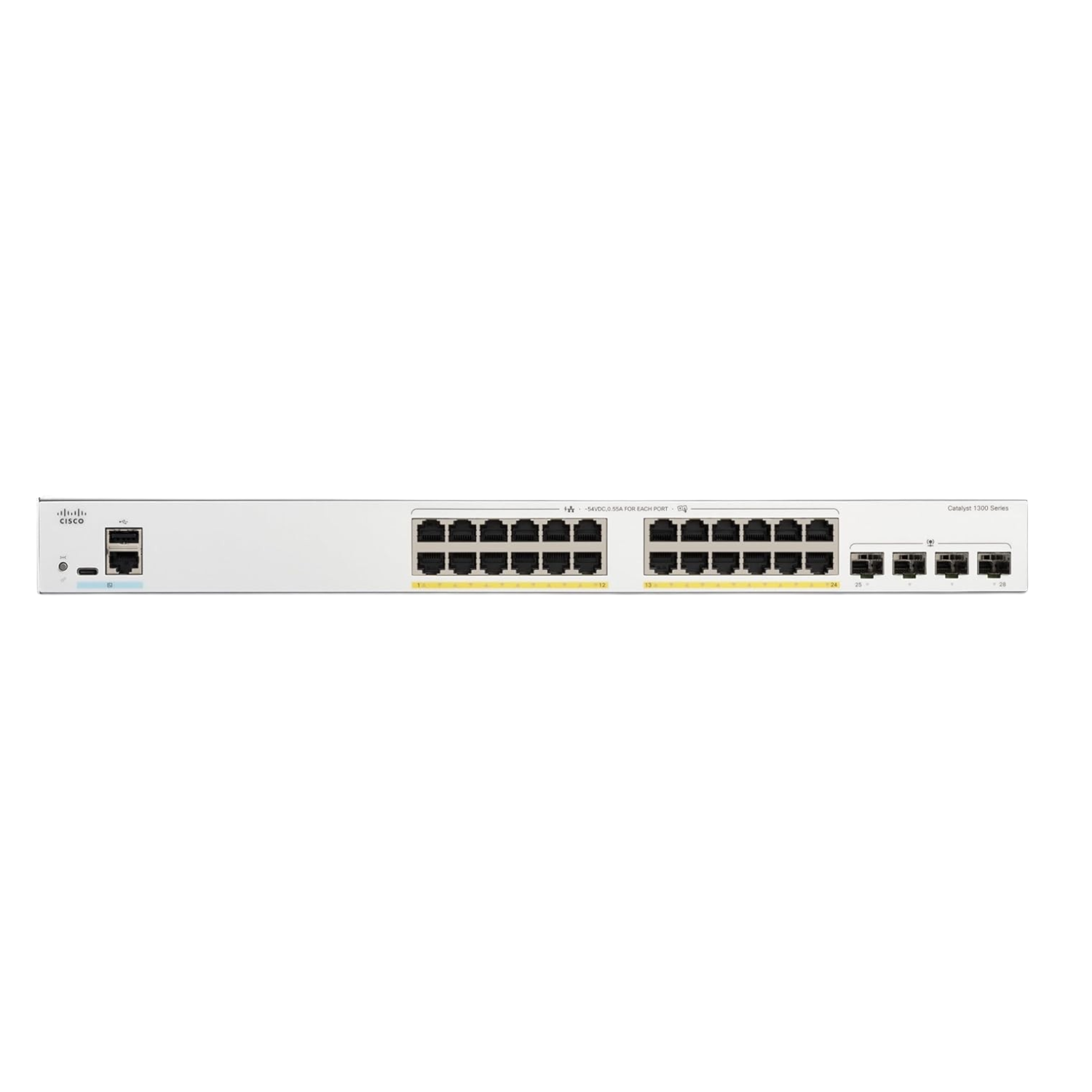 Cisco C1300-24P-4G 24-Port Managed PoE+ Switch