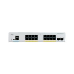 Cisco C1000-16FP-2G-L 16 Port Full PoE Managed Switch Front View Small Business Network Device