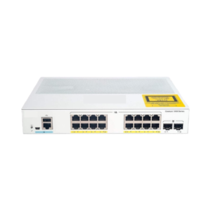 Cisco C1000-16P-2G-L 16 Port PoE Managed Switch Front View Compact Business Network Device