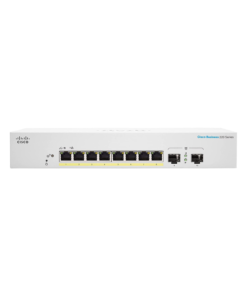 Cisco Business CBS220-8P-E-2G 8-Port smart managed PoE switch with uplink ports for office networking