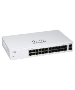 Cisco Business CBS110-24T 24-port unmanaged Gigabit Ethernet switch with 2 SFP slots.