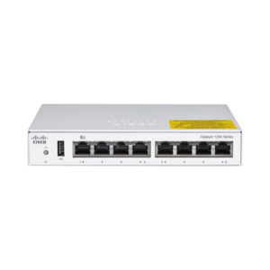 Cisco C1200-8T-D 8 Port Gigabit Smart Managed Switch Front View Small Office Network Device