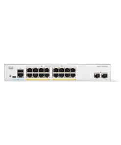 Cisco Catalyst C1300-16P-2G managed switch with 16 PoE+ ports and 2 SFP uplinks