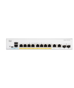 Cisco C1300-8P-E-2G 8-port PoE+ managed switch with 2 Gigabit uplinks