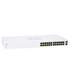 Cisco Business CBS110-24PP unmanaged switch with 12 PoE ports and 2 SFP slots