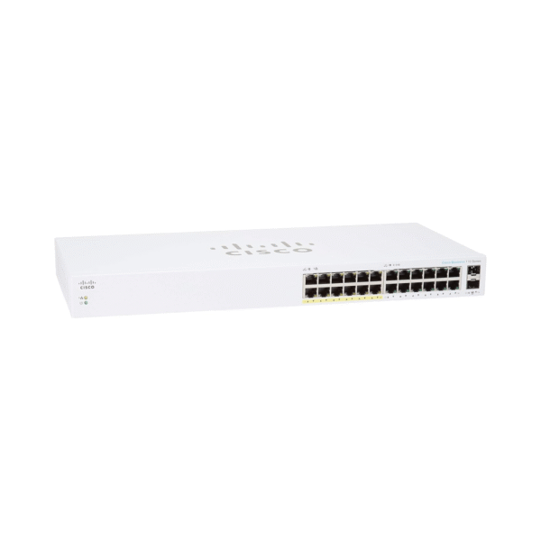 Cisco CBS110-24PP-NA unmanaged switch with 24 GE ports and partial PoE support