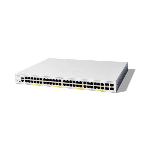 Cisco Catalyst 1300-48FP-4G Managed Switch, 48 Port GE, Full PoE, 4x1GE SFP, Limited Lifetime Protection (C1300-48FP-4G)