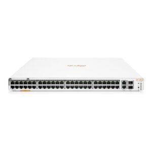 HPE Networking Instant On Switch Series 1960 48-Port Gb Smart-Managed Layer 2+ Ethernet Switch with PoE | 48x 1G | 2X 10GBase-T, 2X SFP+ | 40x CL4, 8X CL6 PoE 600W | Stackable | US Cord (JL809A#ABA)