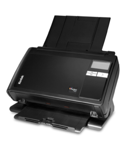 Kodak i2800 high-speed document scanner with 100-sheet ADF and duplex capability.