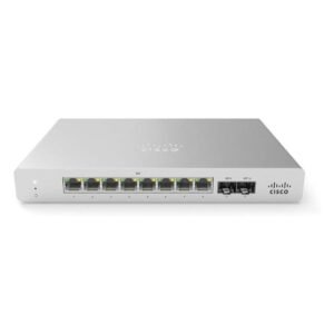 Cisco Meraki MS120-8 Cloud-Managed Compact Switch - 8x 1GbE Ports, 2x 1G (SFP) Uplink Interfaces - Incl. 3 Yr Enterprise License