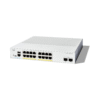 Cisco Catalyst C1300-16P-2G Managed PoE Switch with 16 GE Ports and 2 SFP Slots