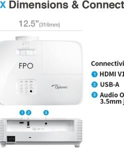 Optoma HD146X High Performance Projector for Movies & Gaming | Bright 3600 Lumens | DLP Single Chip Design | Enhanced Gaming Mode 16ms Response Time