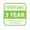 Image of Cisco Meraki Enterprise Security Appliance with 3-year subscription license and enterprise support for enhanced network security and management.