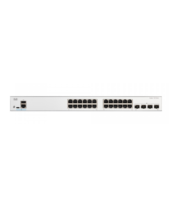 Cisco Catalyst C1300-24T-4G managed switch with 24 Gigabit ports and 4 SFP uplinks.